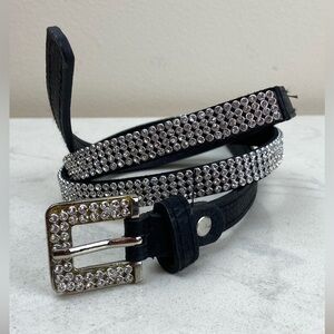 Unbranded Skinny Rhinestone Belt